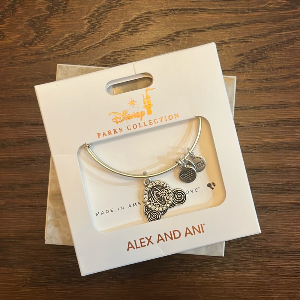 Disney Parks Alex and Ani Cinderella Carriage Braclet